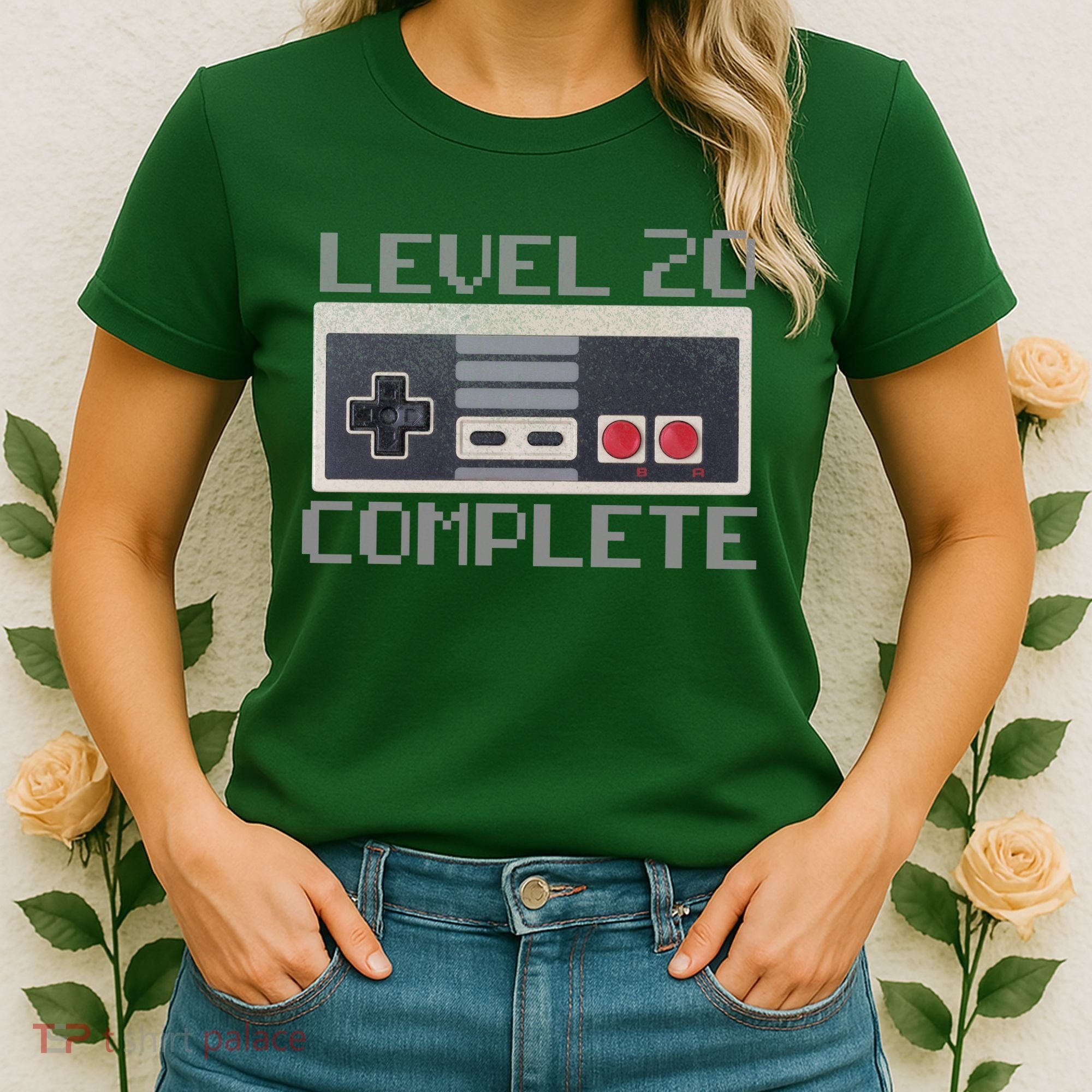 Level 20 Complete Retro Gamer 20th Birthday Women's T-Shirt
