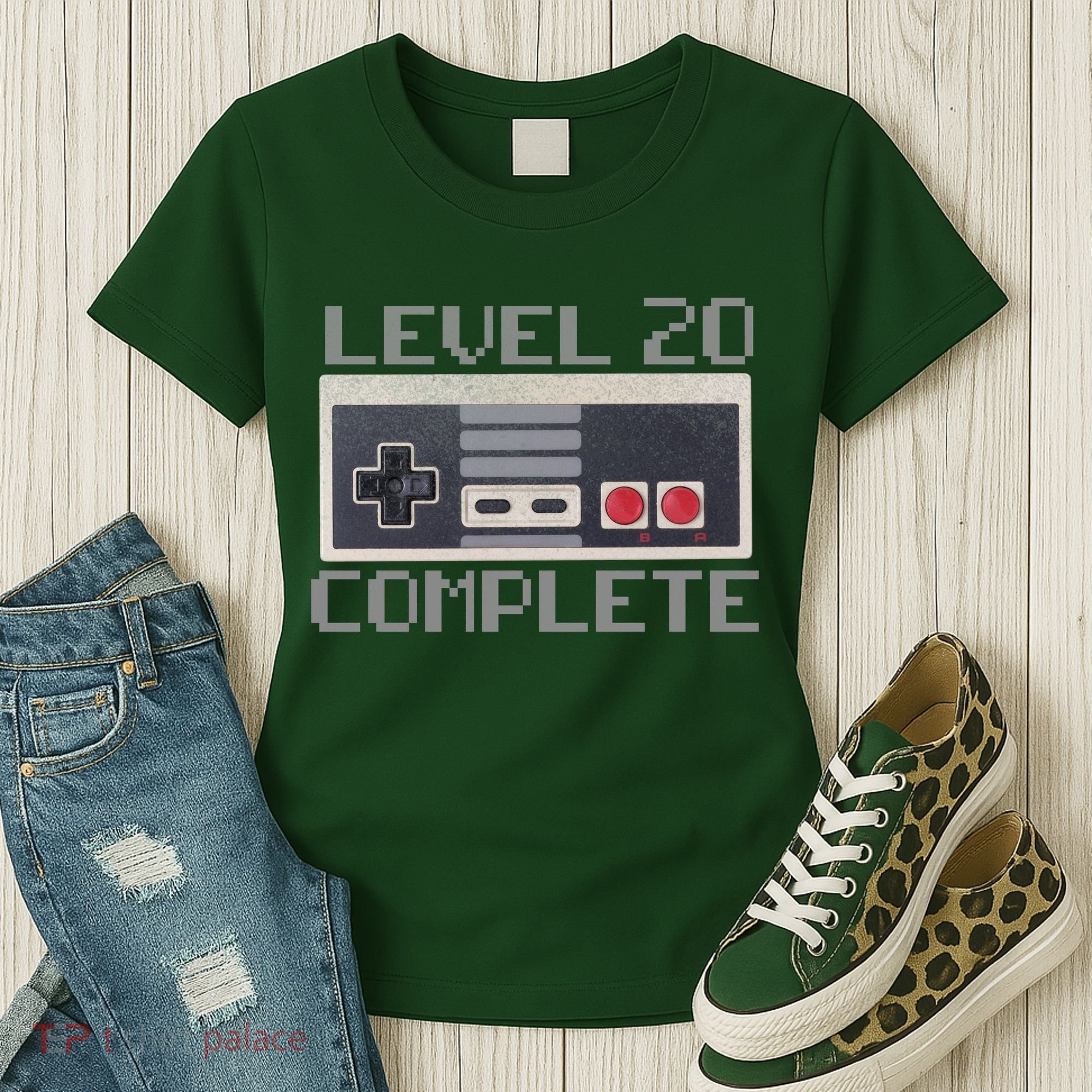 Level 20 Complete Retro Gamer 20th Birthday Women's T-Shirt