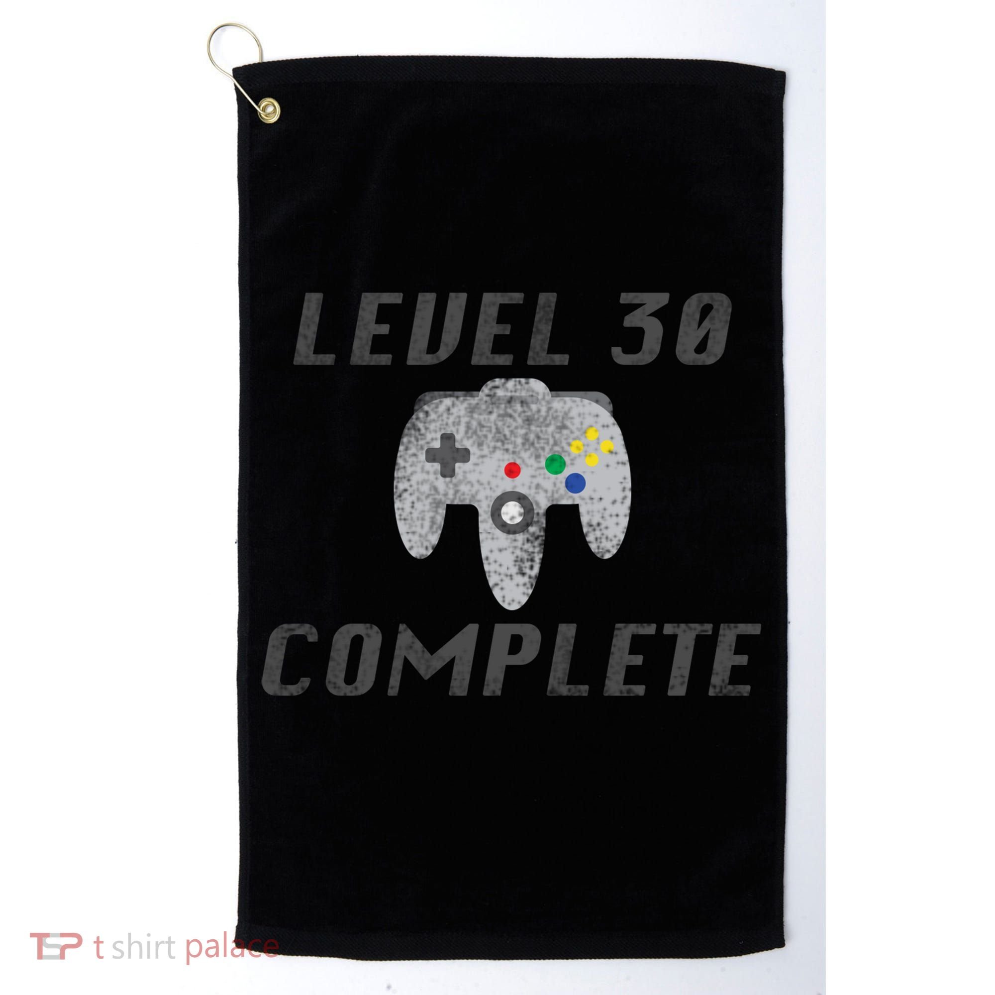 Level 30 Complete 30th Birthday Golf Towel