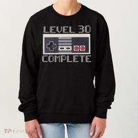 Level 30 Complete Retro Gamer 30th Birthday Women's Sweatshirt thumb 0