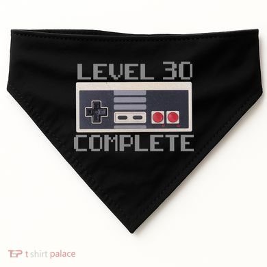 Level 30 Complete Retro Gamer 30th Birthday USA-Made Doggie Bandana
