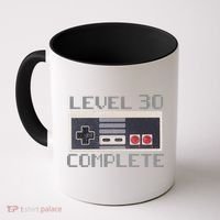 Level 30 Complete Retro Gamer 30th Birthday Coffee Mug thumb 0