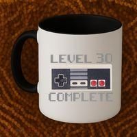 Level 30 Complete Retro Gamer 30th Birthday Coffee Mug thumb 2