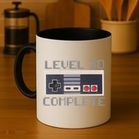 Level 30 Complete Retro Gamer 30th Birthday Coffee Mug thumb 4
