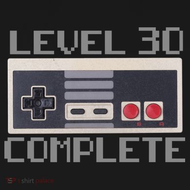 Level 30 Complete Retro Gamer 30th Birthday Tie-Dye Long Sleeve Shirt