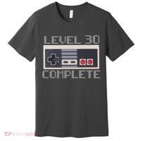 Level 30 Complete Retro Gamer 30th Birthday Premium T-Shirt thumb 0