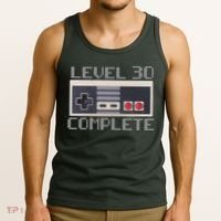 Level 30 Complete Retro Gamer 30th Birthday Tank Top thumb 3