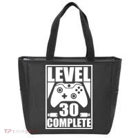 Level 30 Complete Video Gamer 30th Birthday Tote Bag thumb 0