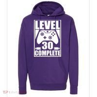 Level 30 Complete Video Gamer 30th Birthday Hoodie thumb 0