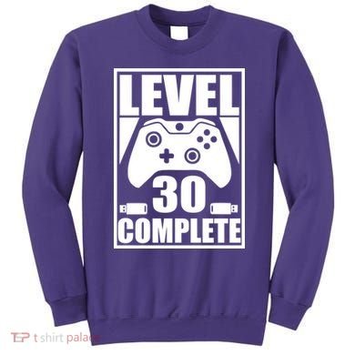 Level 30 Complete Video Gamer 30th Birthday Sweatshirt