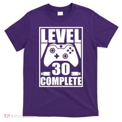 Level 30 Complete Video Gamer 30th Birthday T-Shirt