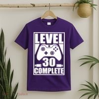 Level 30 Complete Video Gamer 30th Birthday T-Shirt thumb 2