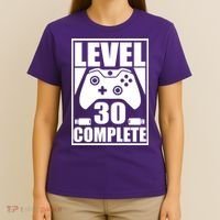 Level 30 Complete Video Gamer 30th Birthday T-Shirt thumb 4