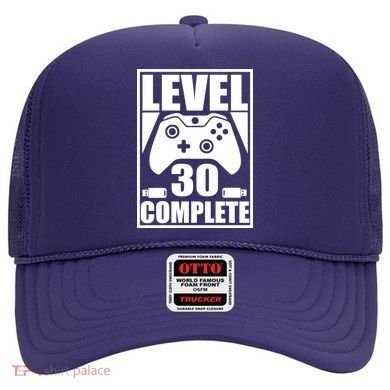 Level 30 Complete Video Gamer 30th Birthday Hat