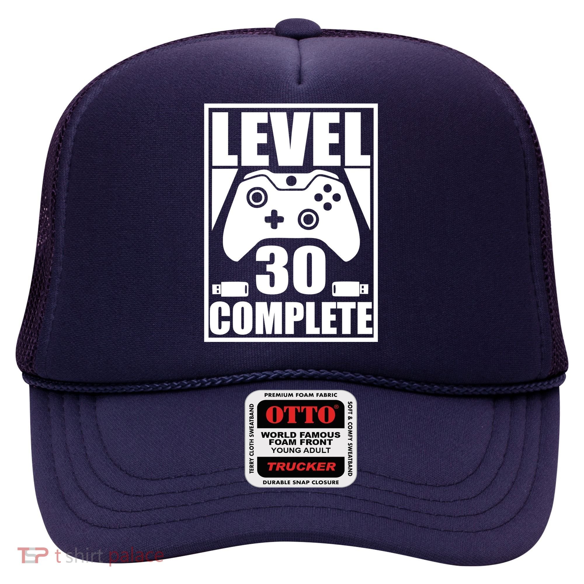 Level 30 Complete Video Gamer 30th Birthday Hat