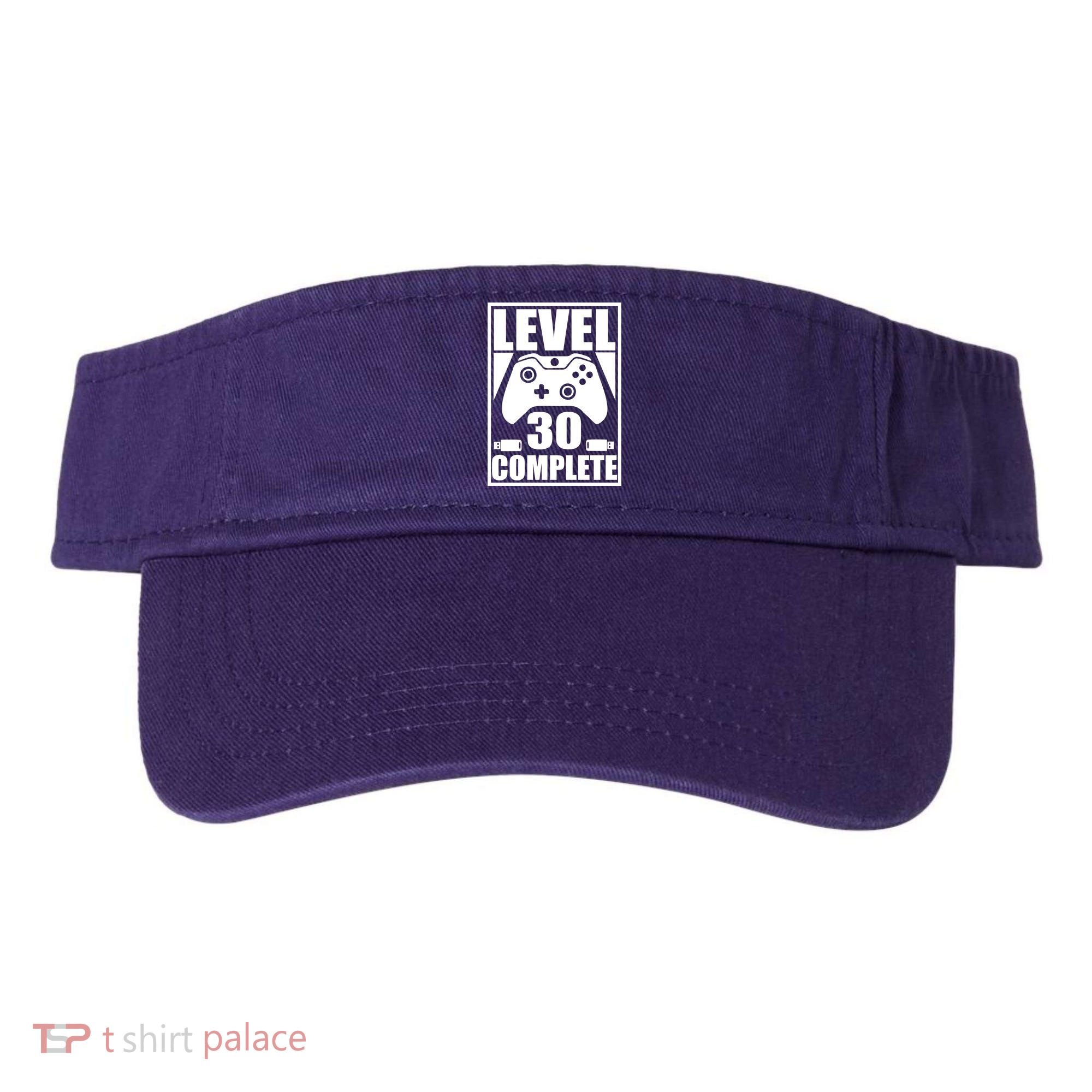 Level 30 Complete Video Gamer 30th Birthday Visor
