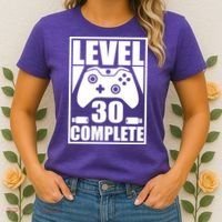 Level 30 Complete Video Gamer 30th Birthday Women's T-Shirt thumb 2