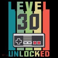 Level 30 Unlocked Funny Retro Gamer Birthday Hoodie thumb 7
