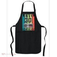 Level 30 Unlocked Funny Retro Gamer Birthday Apron thumb 0