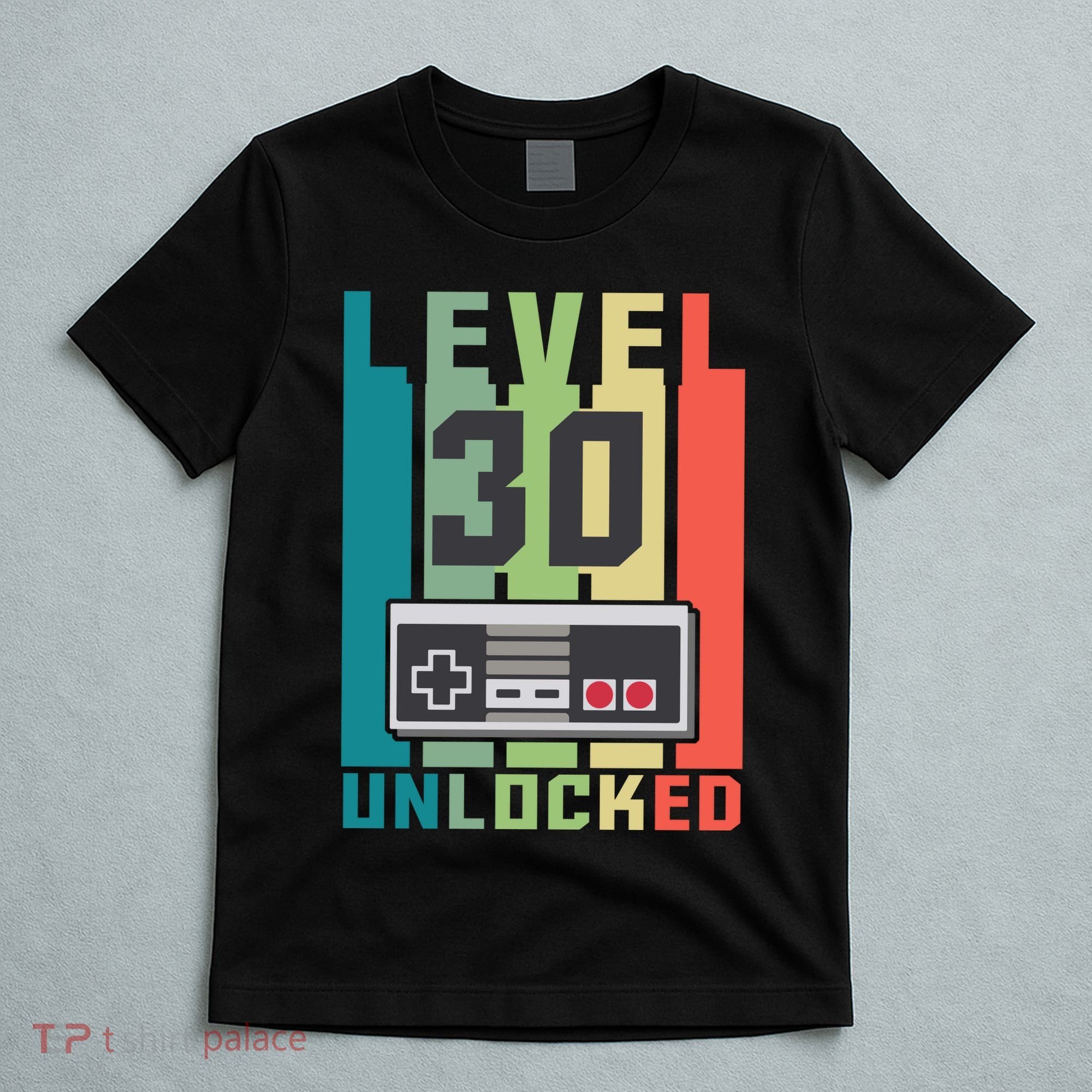 Level 30 Unlocked Funny Retro Gamer Birthday T-Shirt