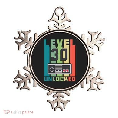 Level 30 Unlocked Funny Retro Gamer Birthday Ornament
