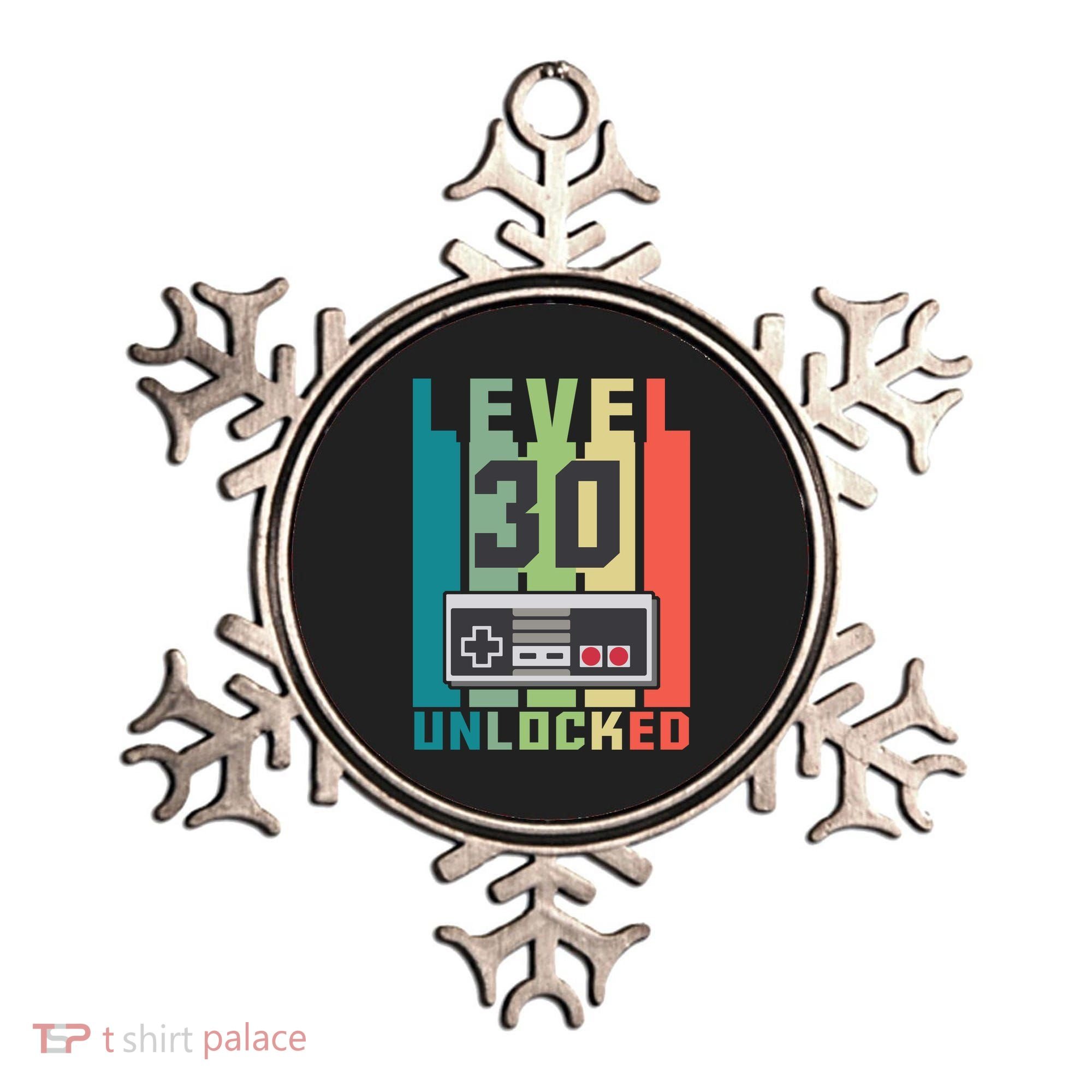 Level 30 Unlocked Funny Retro Gamer Birthday Ornament