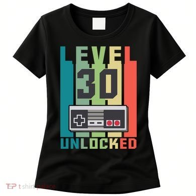 Level 30 Unlocked Funny Retro Gamer Birthday Women's T-Shirt
