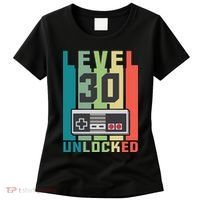 Level 30 Unlocked Funny Retro Gamer Birthday Women's T-Shirt thumb 0