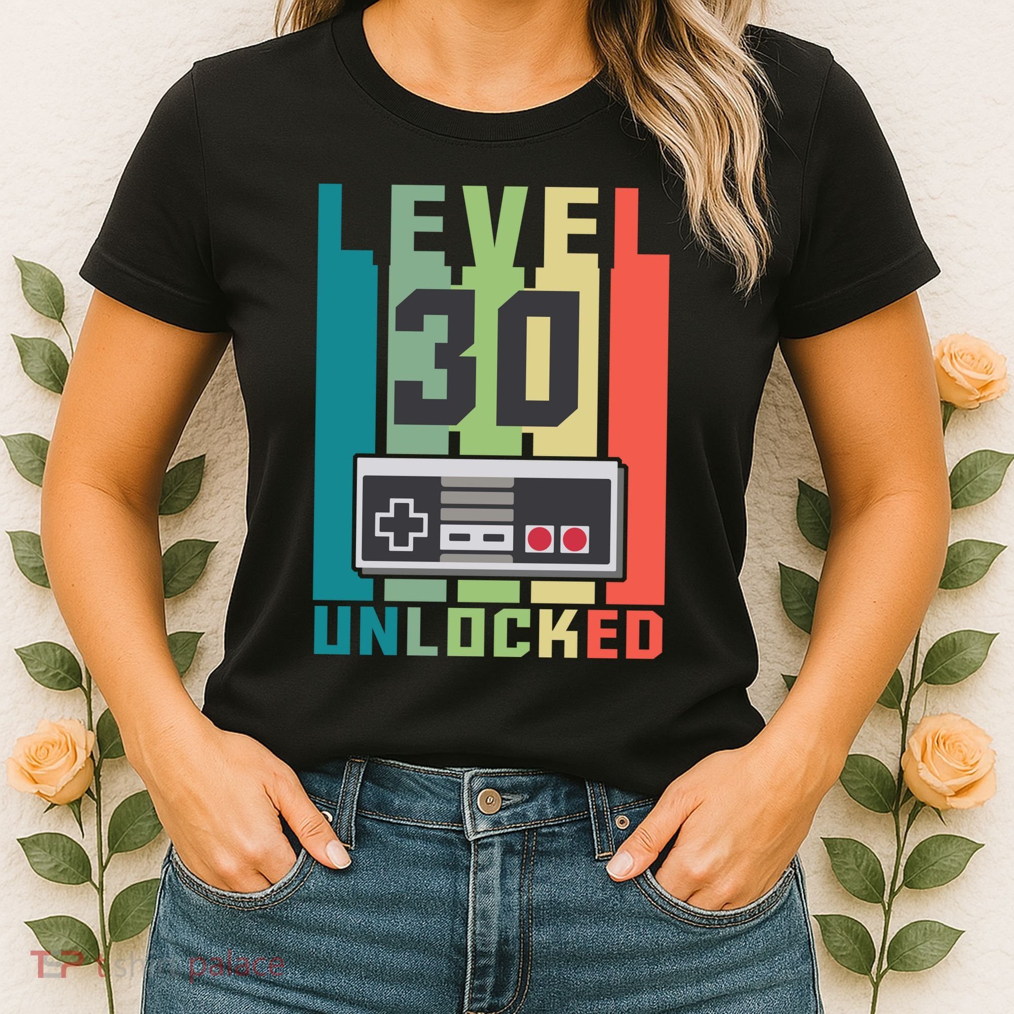 Level 30 Unlocked Funny Retro Gamer Birthday Women's T-Shirt