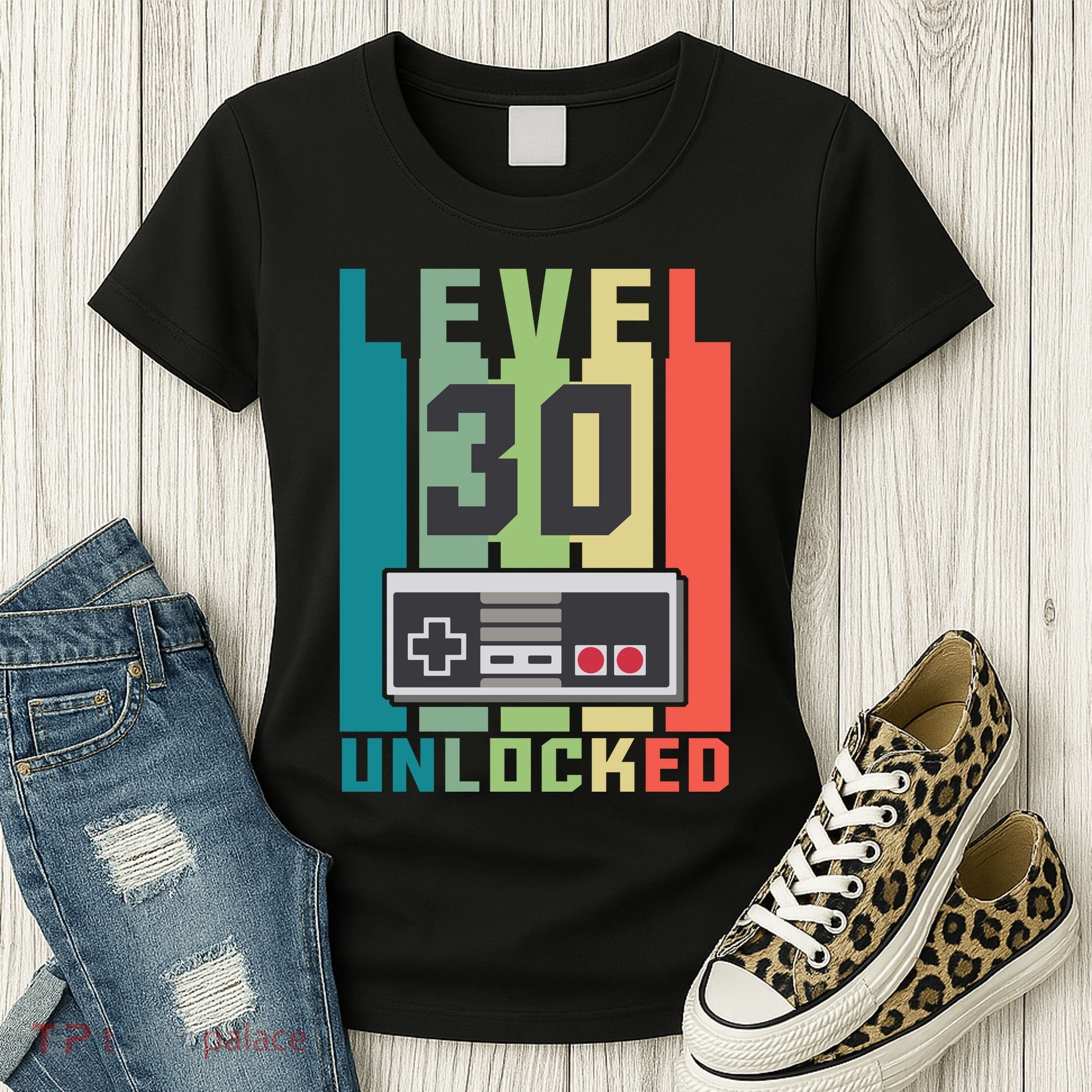 Level 30 Unlocked Funny Retro Gamer Birthday Women's T-Shirt