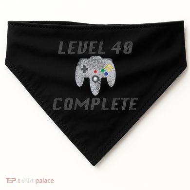 Level 40 Complete 40th Birthday USA-Made Doggie Bandana