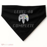 Level 40 Complete 40th Birthday USA-Made Doggie Bandana thumb 0
