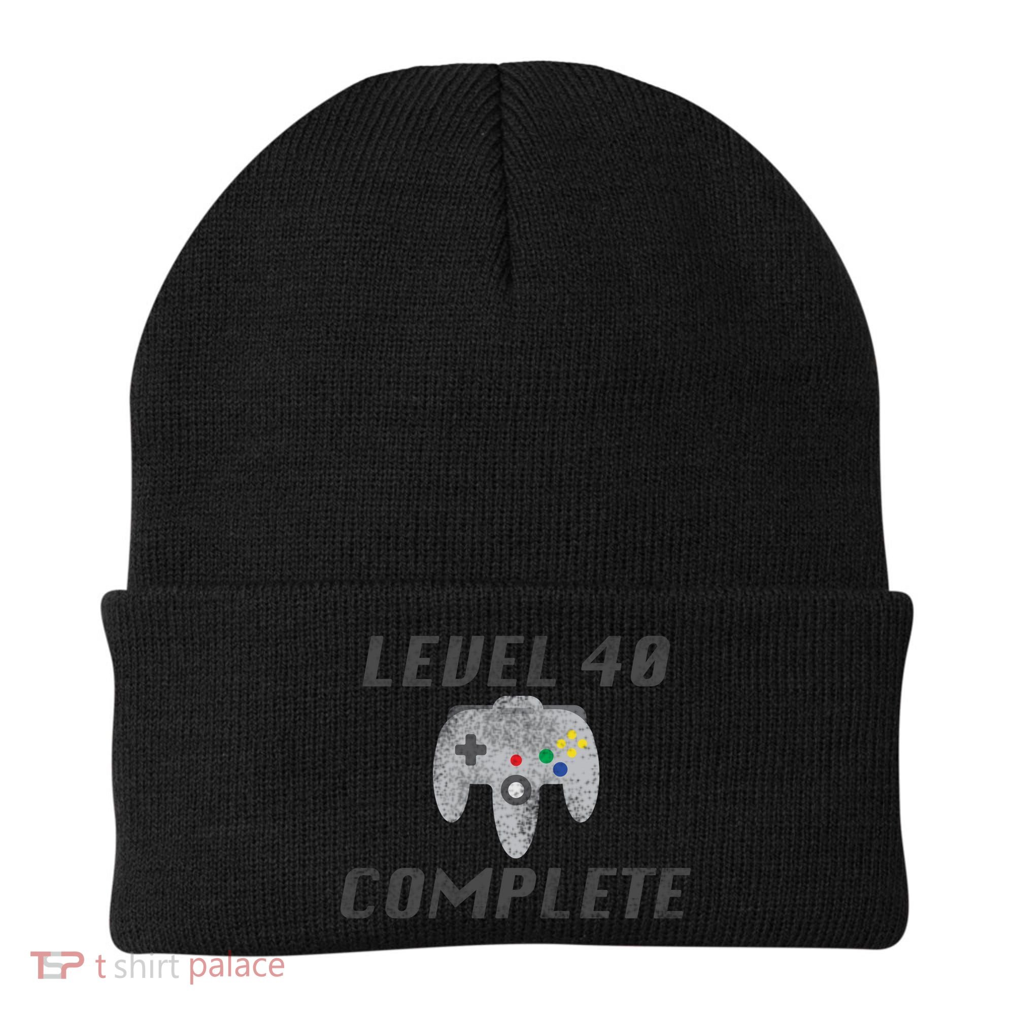 Level 40 Complete 40th Birthday Beanie
