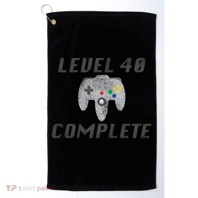 Level 40 Complete 40th Birthday Golf Towel