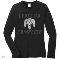 Level 40 Complete 40th Birthday Women's Long Sleeve Shirt thumb 0
