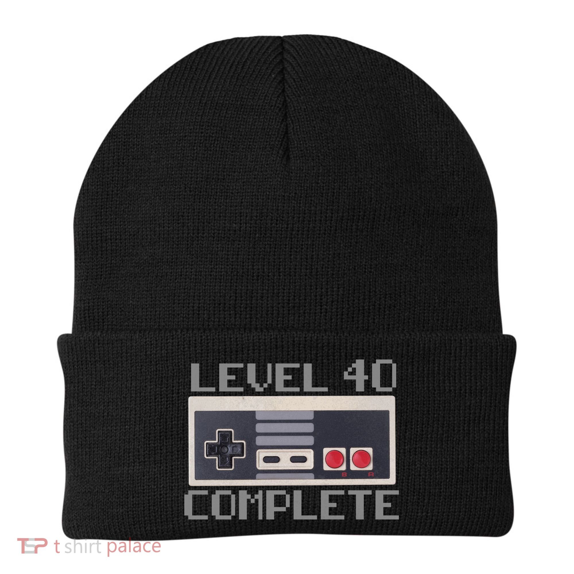 Level 40 Complete Retro Gamer 40th Birthday Beanie