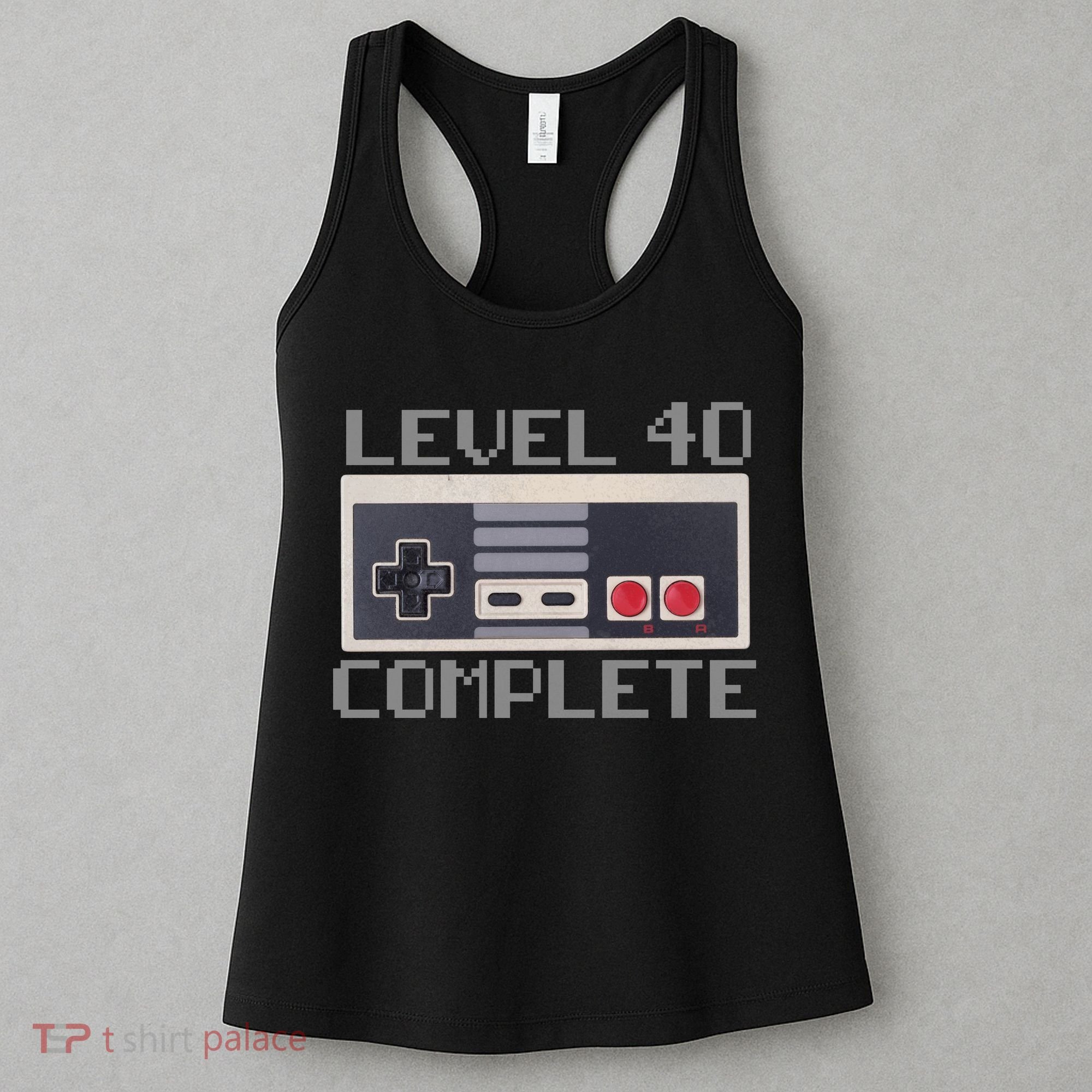 Level 40 Complete Retro Gamer 40th Birthday Women's Tank Top