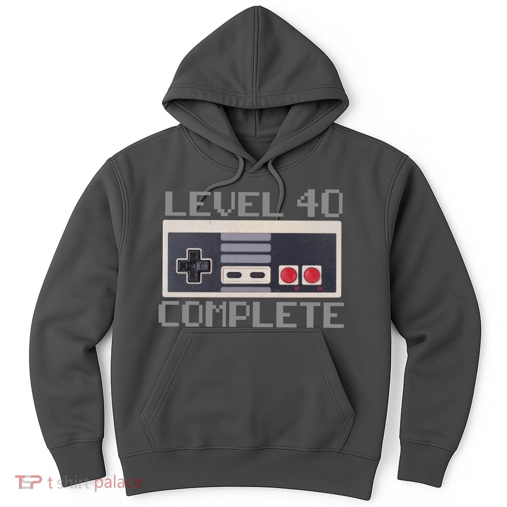 Level 40 Complete Retro Gamer 40th Birthday Hoodie