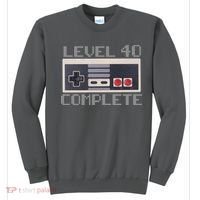 Level 40 Complete Retro Gamer 40th Birthday Sweatshirt thumb 0