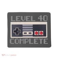 Level 40 Complete Retro Gamer 40th Birthday Mousepad thumb 0