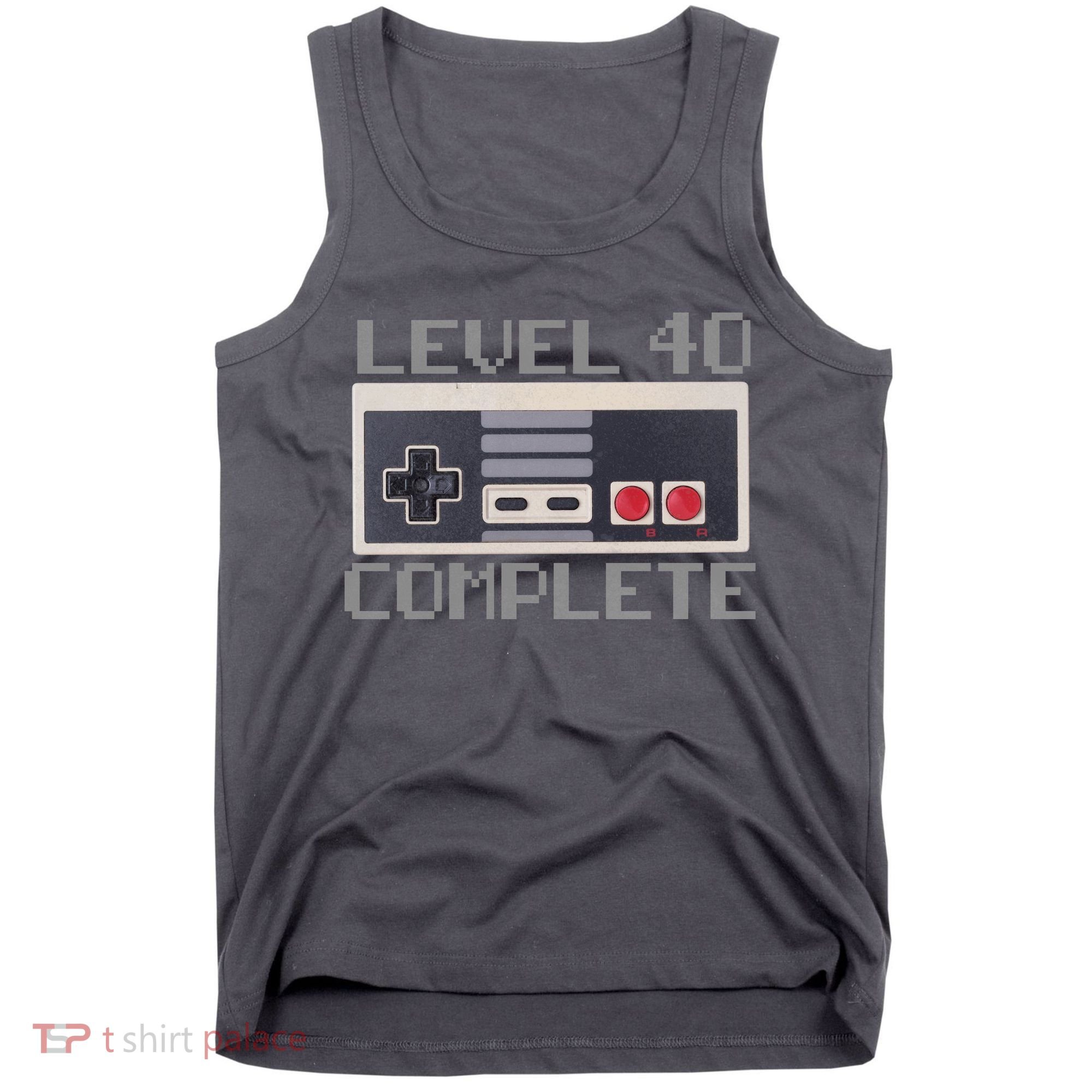 Level 40 Complete Retro Gamer 40th Birthday Tank Top