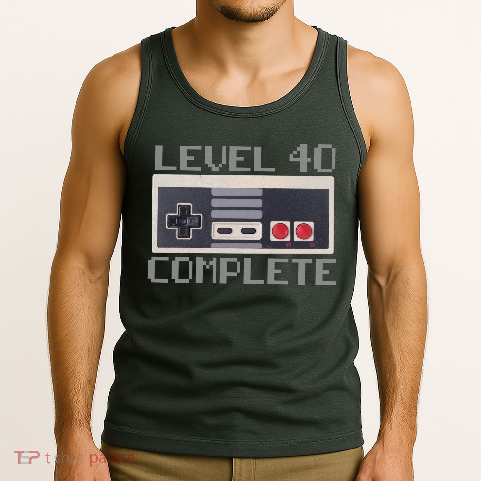 Level 40 Complete Retro Gamer 40th Birthday Tank Top