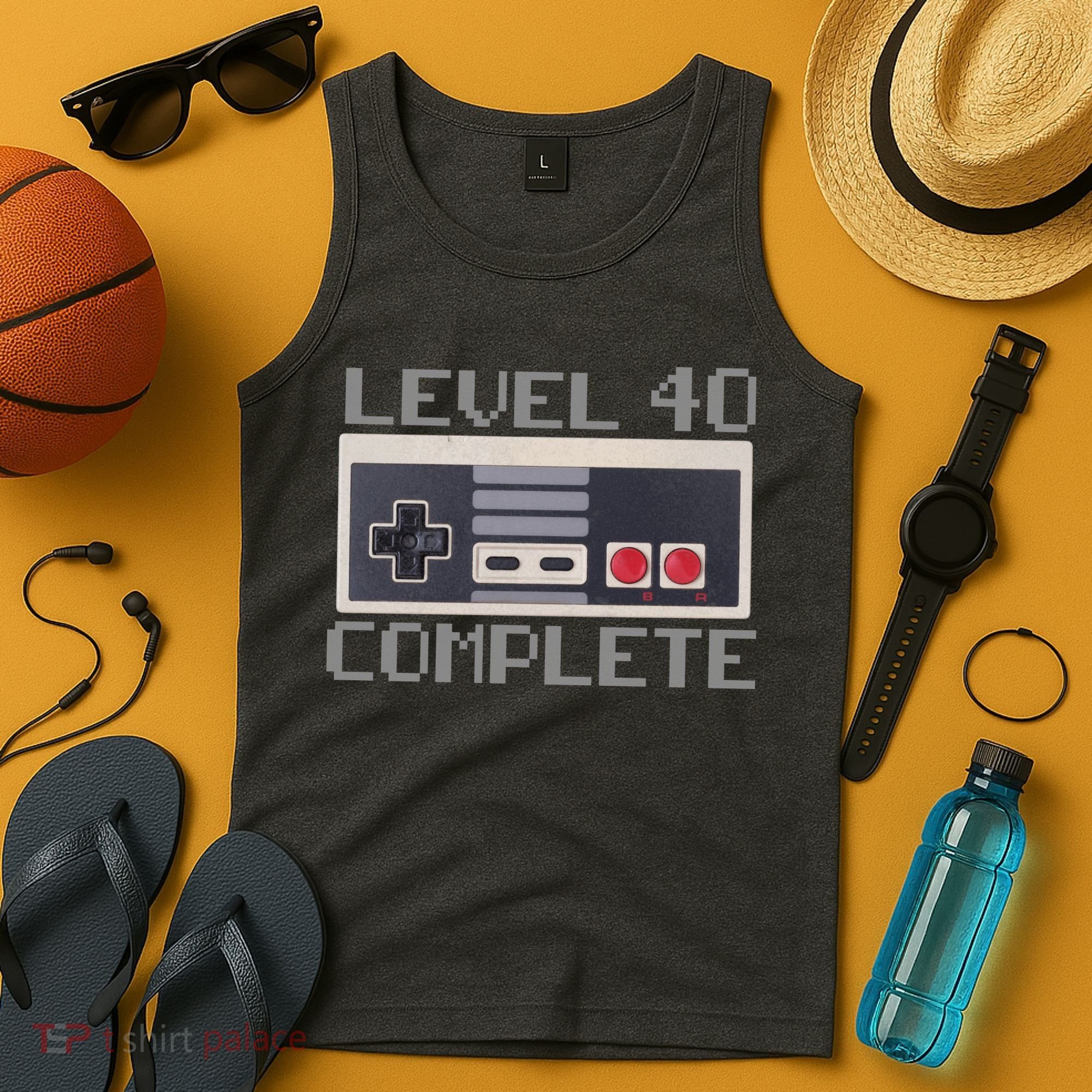Level 40 Complete Retro Gamer 40th Birthday Tank Top
