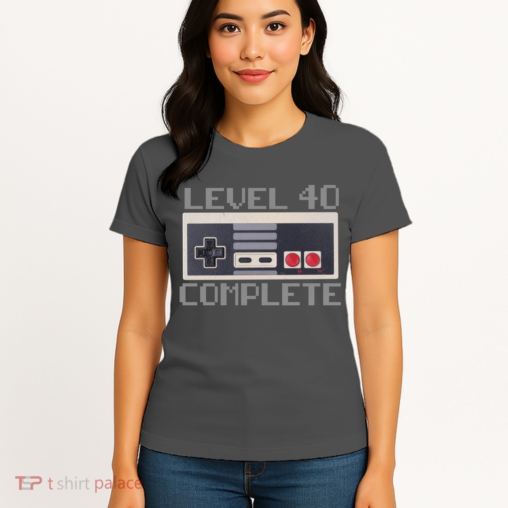 Level 40 Complete Retro Gamer 40th Birthday Women's T-Shirt