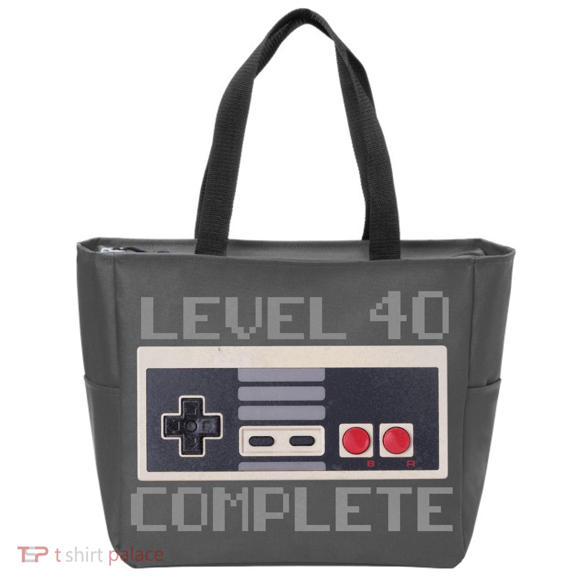 Level 40 Complete Retro Gamer 40th Birthday Tote Bag