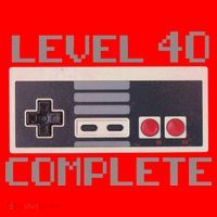Level 40 Complete Retro Gamer 40th Birthday Santa Hat thumb 1