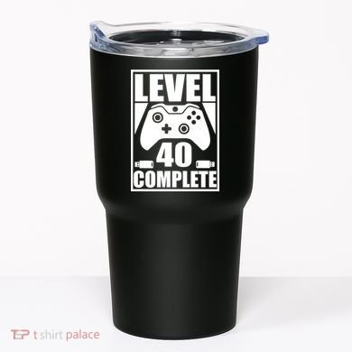Level 40 Complete Video Gamer 40th Birthday Tumbler