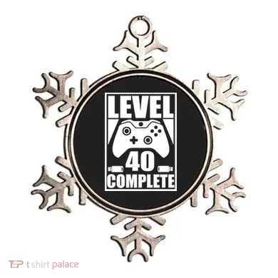 Level 40 Complete Video Gamer 40th Birthday Ornament