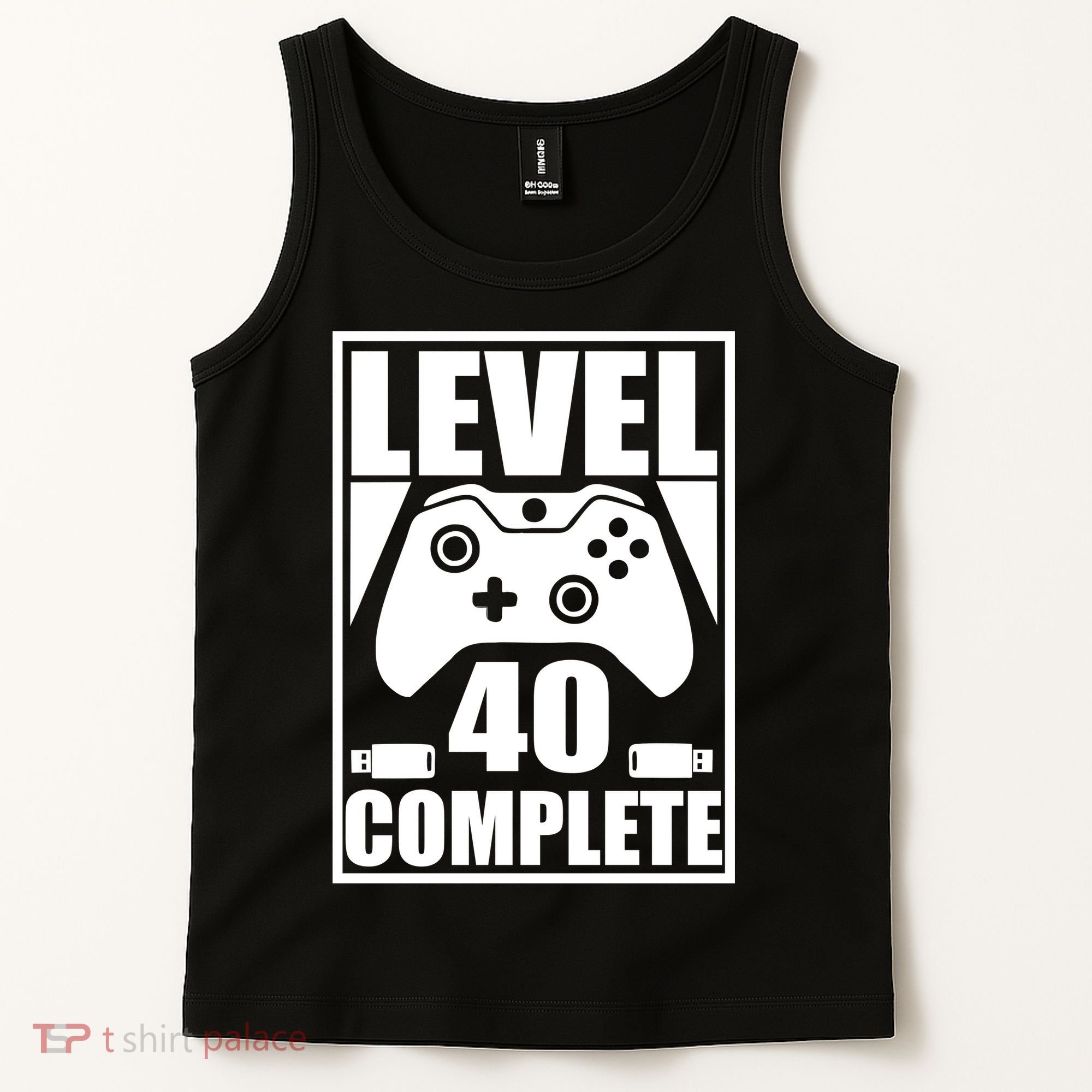Level 40 Complete Video Gamer 40th Birthday Tank Top