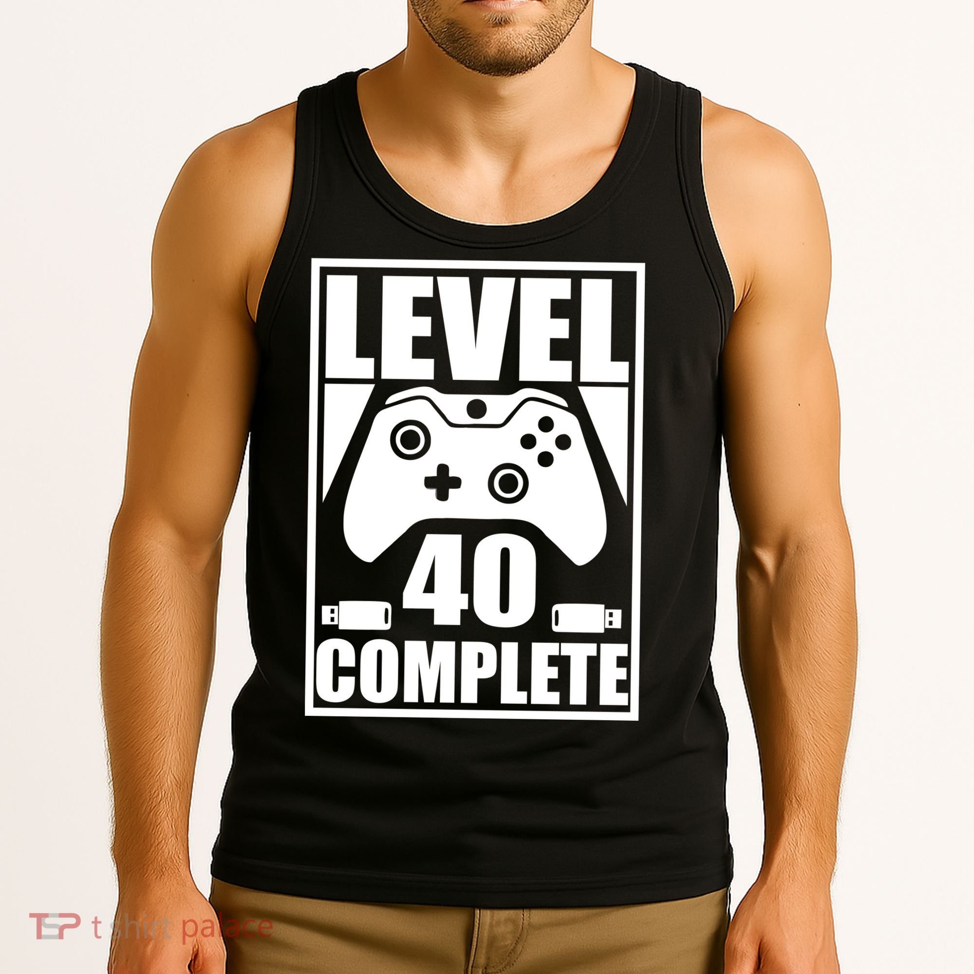 Level 40 Complete Video Gamer 40th Birthday Tank Top